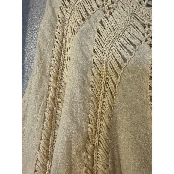 Athropologie Tiny Brand Top S Small Cream Oversized Short Dolman Sleeve - Picture 12 of 12